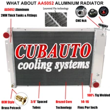 4Row Aluminum Radiator For 1967-1969 Chevy Camaro Firebird Pontiac Big Block 23"