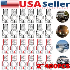 LOT Battery Terminal Connector Top Post Positive Negative Heavy Duty Universal