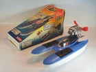 Lincoln Int. 60's original Batman BATamaran battery powered propeller boat MIB