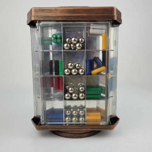 Vintage Battat Bild Magna Rotating Accessories Case Lazy Susan Storage Magnetic - Picture 5 of 9