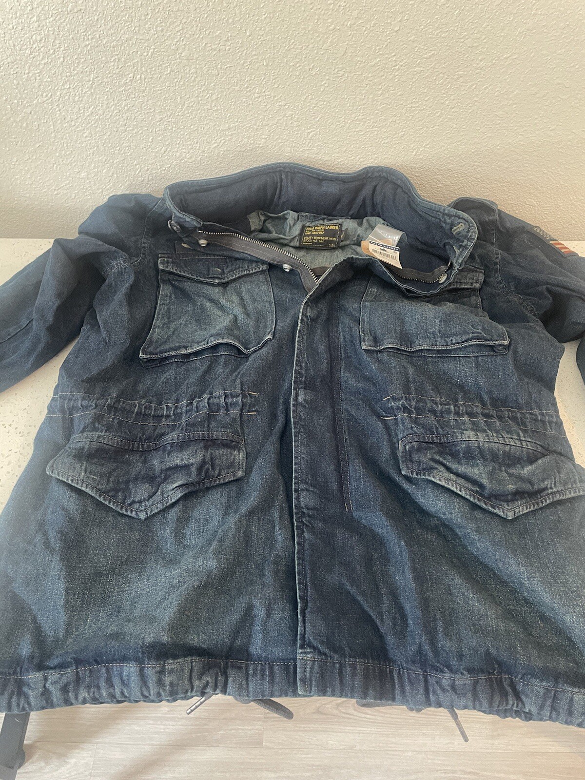 Giacca parka Polo Ralph Lauren in denim fornitura militare M-65