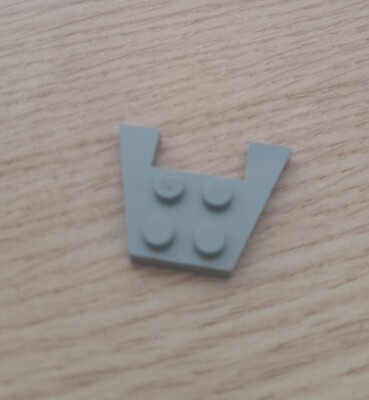 Lego 4859 Grigio Chiaro Wedge, Platte 3x4 ohne Noppenkerben