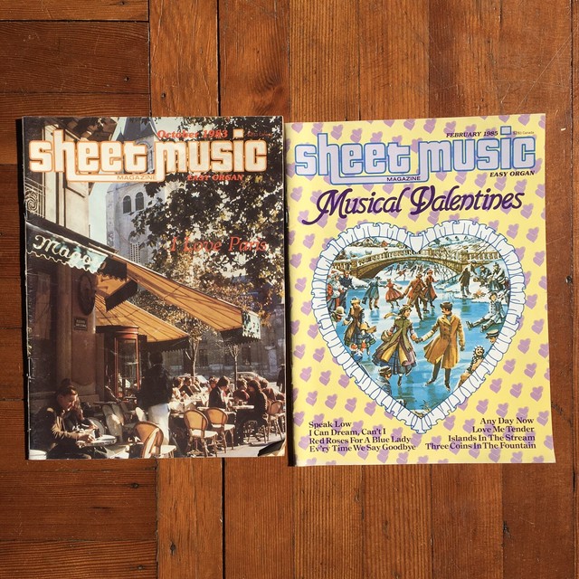 SHEET MUSIC MAGAZINE 2 Issues OCT1983 FEB1985 EBay