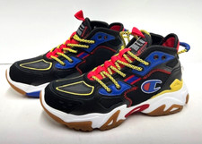 NWT Champion Bromad Slice "Black/Multi" Grade School Boys' Shoe CP102252Y - SZ 6