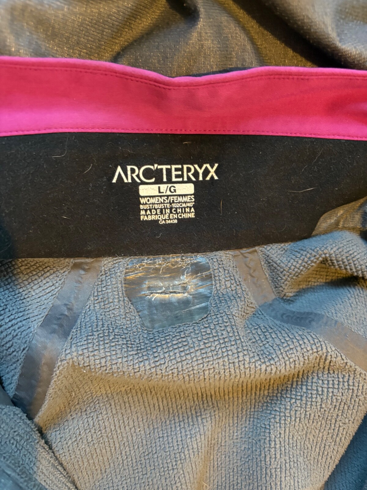 ARC'TERYX Arcteryx Venta SV Giacca Donna Magenta Softshell con Cappuccio Full Zip Jacket L