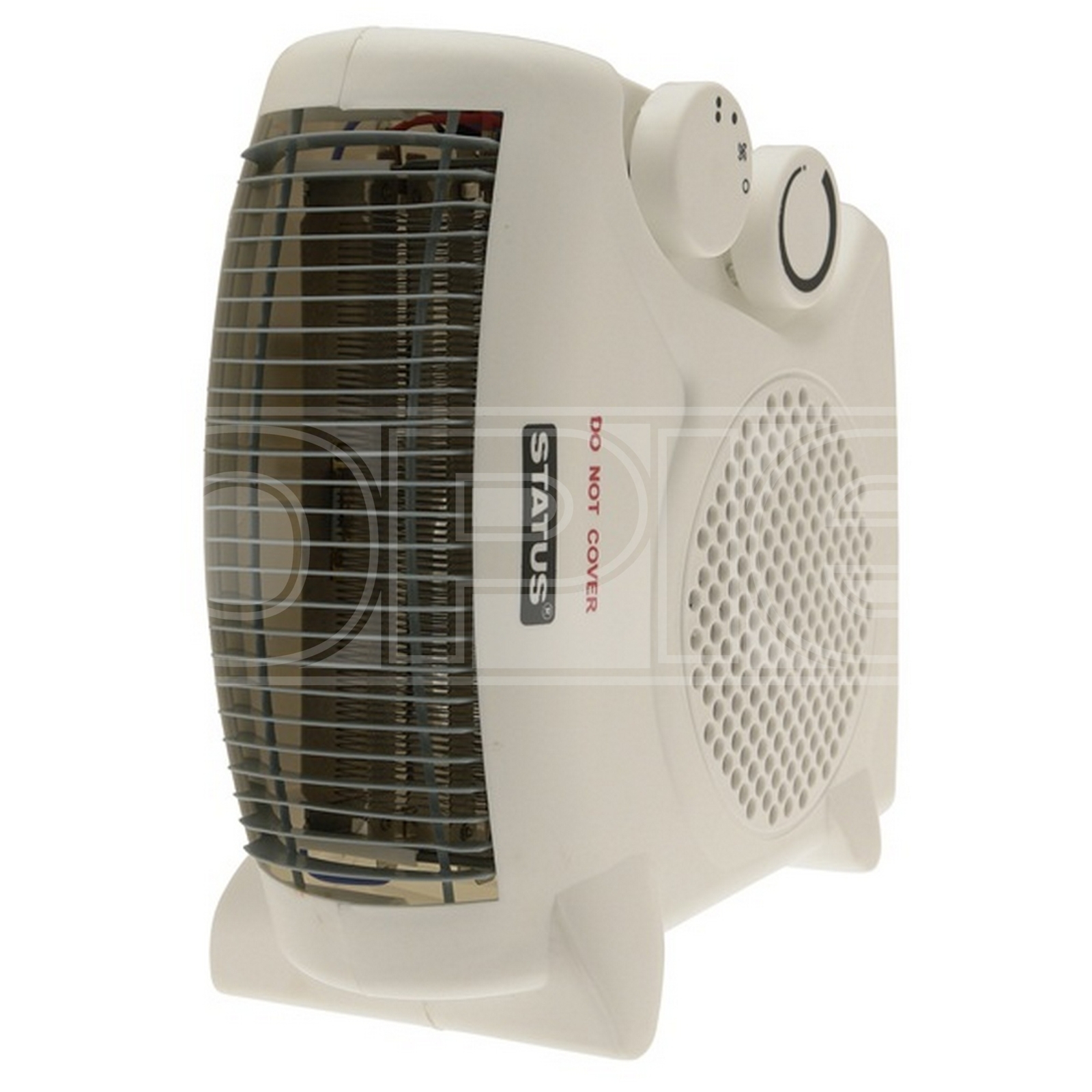 Status White Dual Position Fan Heater, 2000W, 2 Heat Settings With Adjustable Thermostat, - Image 5