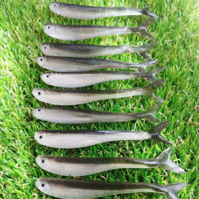 20pcs Real Minnow Bait Drop Shot LRF Soft Fishing Lure Perch//Pike//Chub UK