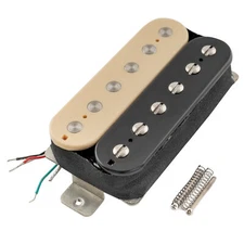 Artec VH-Rock-ZB Zebra Alnico 5 Uncovered Humbucker Guitar Bridge Pickup 11.6K