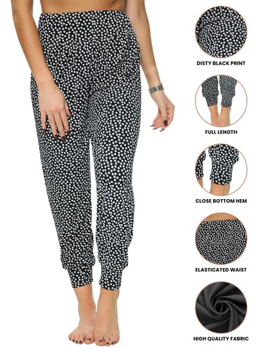 Womens Ali baba Harem New Printed Italian Ankle Cuff Yoga Trousers Baggy Legging - 第 89/111 張圖片