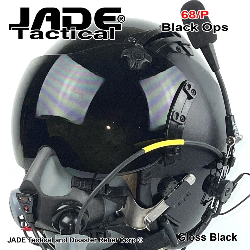 NEW HGU-GENTEX 68/P USA LG Jet Pilot Flight Helmet, Oxygen