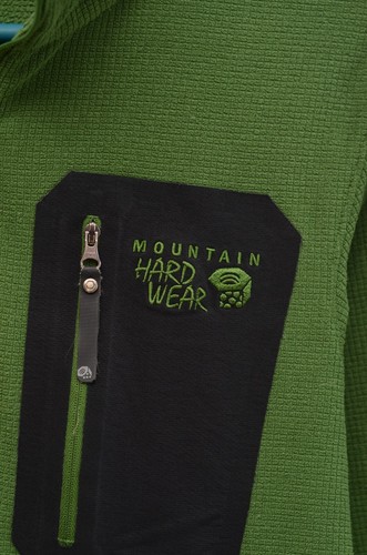 Mountain Hardwear Men's Green Neck Zip Fleece Jumper Jacket Size L - Picture 10 of 17