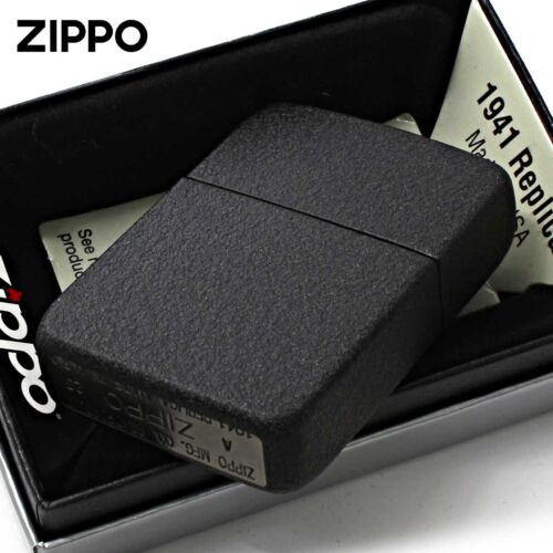 Zippo 1941 Reproduction Replica Black Crackle - Picture 4 of 14