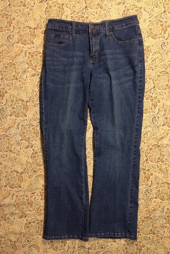Lee Jeans Damen Designer blau 8 Petite BootCut schlank unten an der Taille Hose - Bild 3 von 11