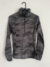 Under Armour Running Top Half Zip Heather Gray Long Sleeve Size Small Define