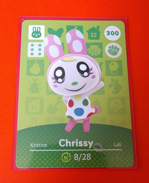 Chrissy Amiibo Card #300 Animal Crossing New Horizons Never Scanned *Mint* | eBay