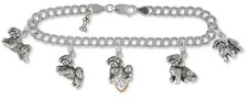 Shih Tzu Bracelet Handmade Sterling Silver Dog Jewelry SZBR