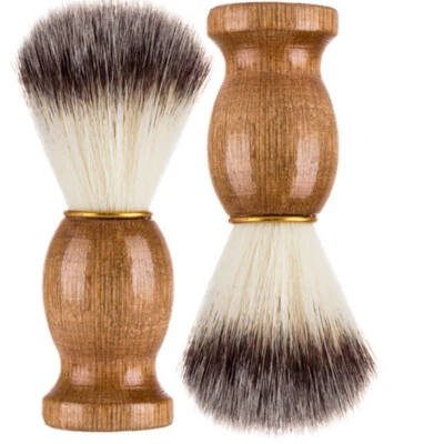 Men Shaving Bear Brush Best Badger Hair Shave Wood Handle Razor Barber Tool Gift