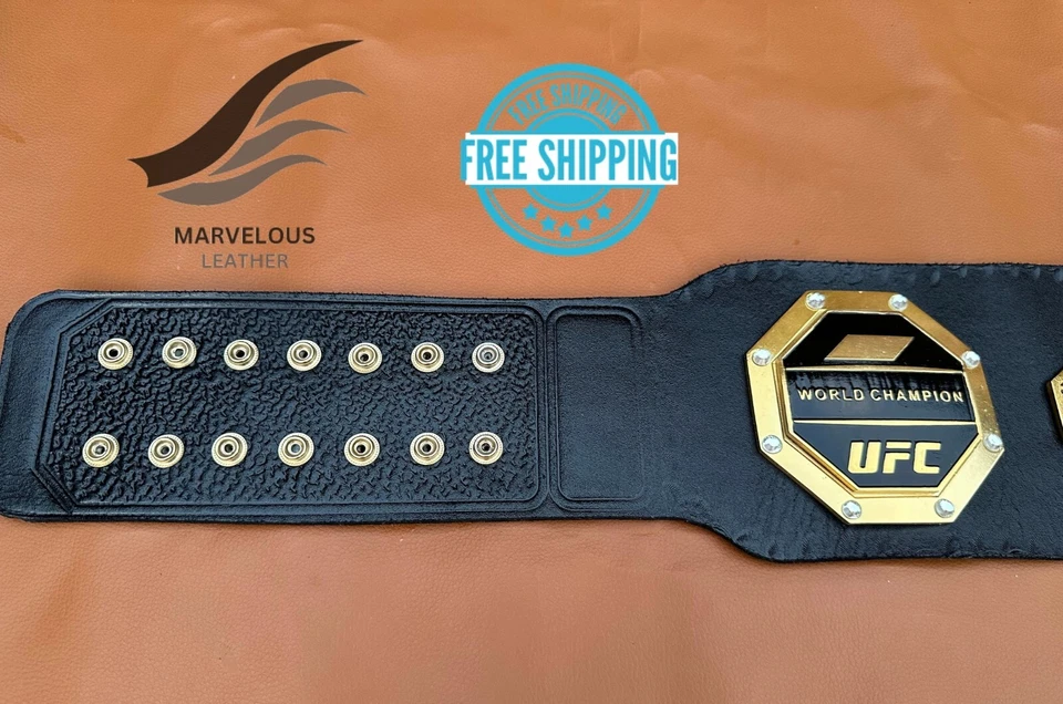 Пояс чемпиона UFC Legacy 2 мм латунь золото взрослый размер копия ремня - Изображение 3 из 4