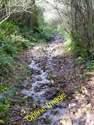 Foto 6x4 Fußweg in der Nähe von Sandcombe Farm Cotford Der Bach folgt dem Foo c2014