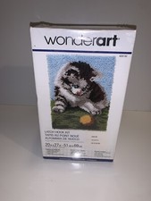 Caron Wonder Art Latch Hook Kit Playful Kitten 20  x 27  Made In U.S.A. MY1