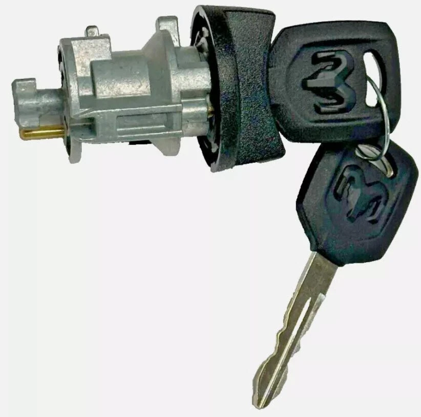 Cilindro de bloqueo de interruptor de encendido Dodge y juego de vasos de bloqueo de 2 puertas con 2 llaves con logotipo Ram Foto 3 de 4