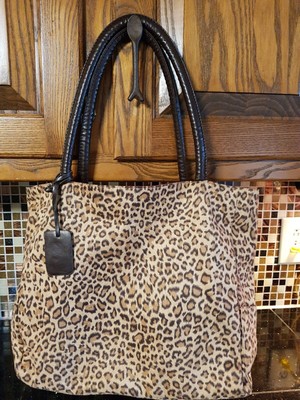 neiman marcus leopard tote bag