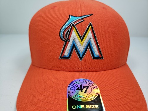 Baseballmütze Kappe MIAMI MARLINS Forty Seven '47 ORANGE HookLoop Ultimate Software - Bild 2 von 12