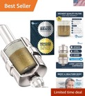 All Metal Shower Head Filter – KDF 55 Shower Filter, High Pressure Universal ...