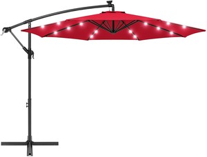 Solar Led Outdoor Patio Umbrella Ebay