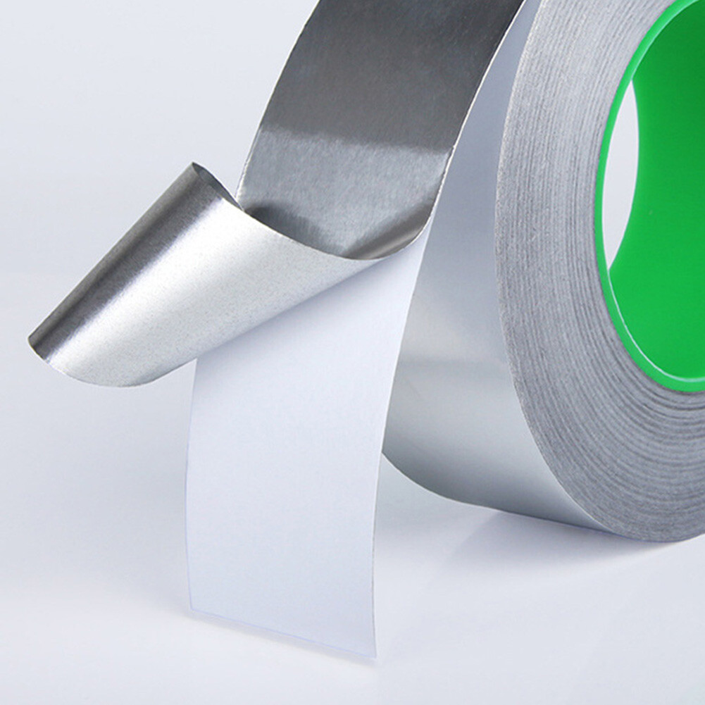 25m Aluminum Foil Tape Double Conductive EMI Shielding Heat Resist