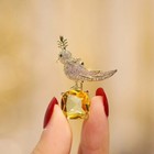 Luxury Creative Personality Animal Brooch Crystal Cute Bird Brooches for Women