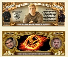 OUR PEETA MELLARK HUNGER GAMES NOVELTY NOTE AND BILL (25 Each)