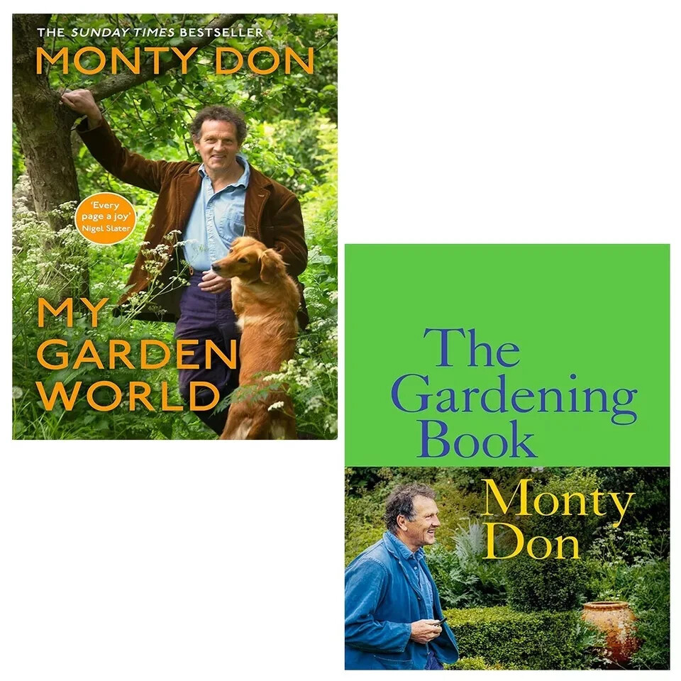 Monty Don Collection 2 Books Set Shrub Gardening Book (HB), My Garden World
