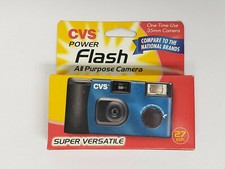 CVS Power Flash Blue All Purpose One Time Use Camera 35mm Process Before 2010-08