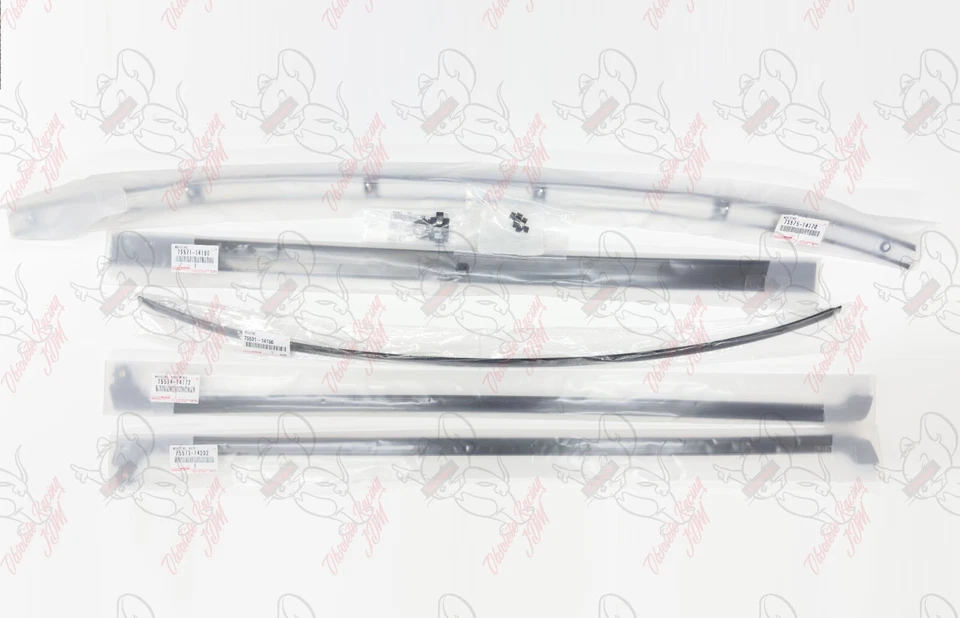 Juego de molduras de parabrisas superior exterior y césped trasero OEM TOYOTA para JZA70 SUPRA Foto 4 de 4