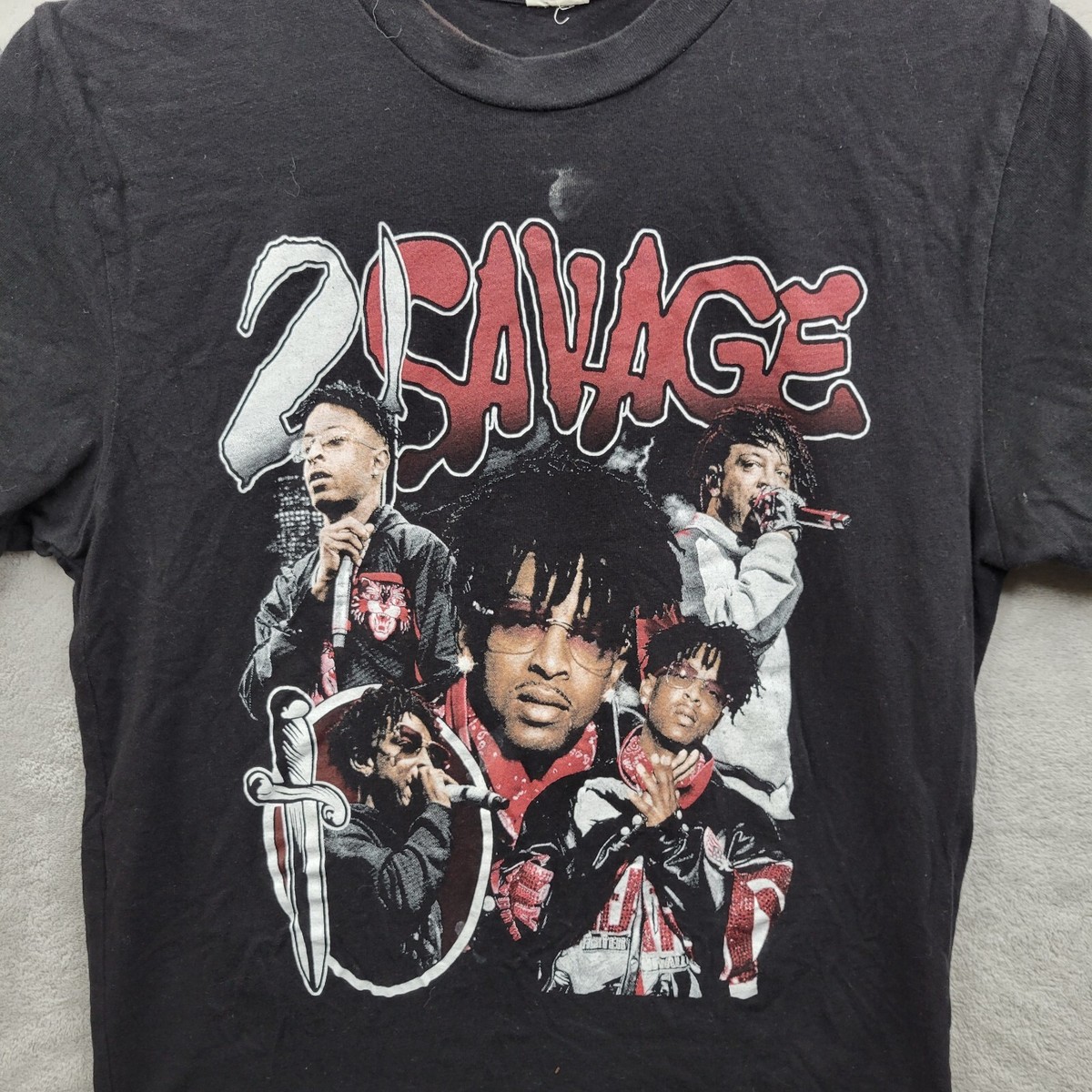 21 Savage Shirt Mens Small Concert Tour Merch HipHop Rap Rapper