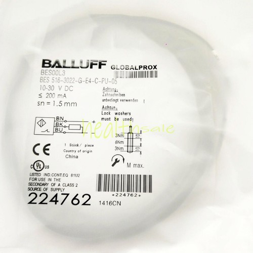 ONE per Balluff BES00L3 BES 516-3022-G-E4-C-PU-05 Sensore interruttore di prossimità Nuovo - Foto 1 di 1