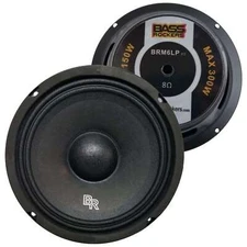 BR High Performance 6.5" 300W Max, 150W RMS Mid-Range 8-Ohm Speaker BRM6LPv2