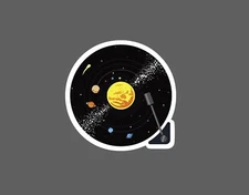 Solar System Sticker Record Waterproof NEW Planets Space Gift NEW