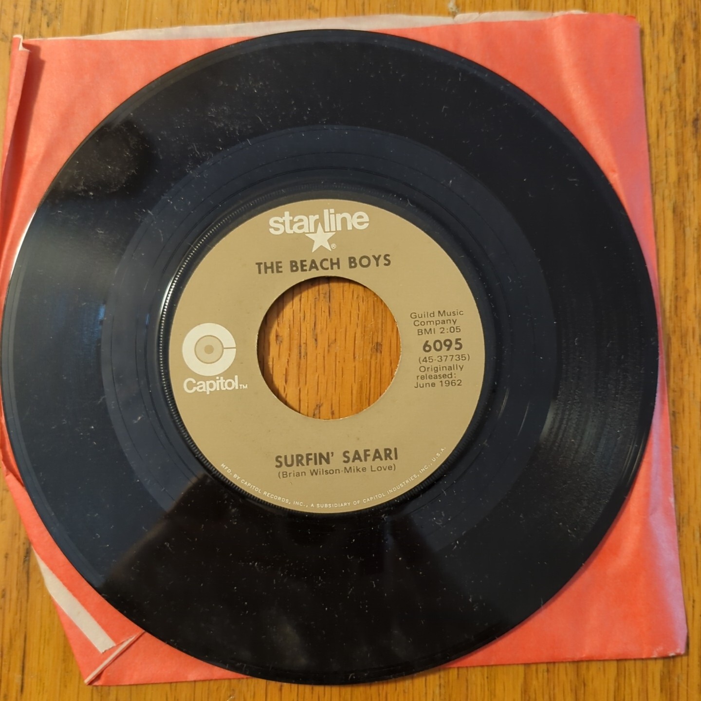 The Beach Boys Surfin Safari b/w 409 7-Inch Single Capitol 6095