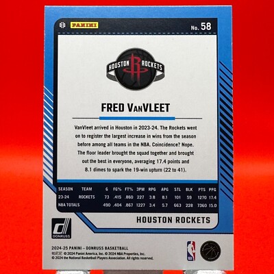 2024-25 Panini Donruss - Fred VanVleet #58 Holo Green Laser | eBay