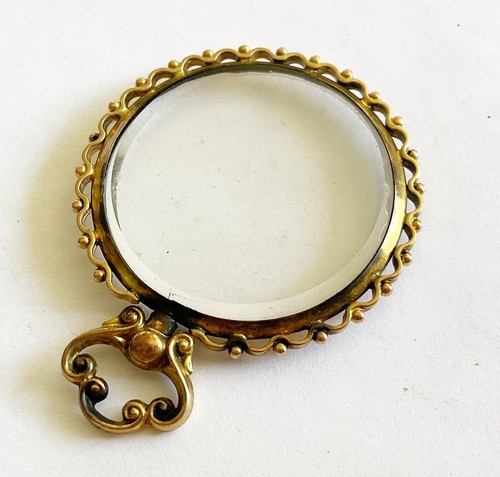 Antique Victorian 9ct Locket/Charm/Drop, Double Sided - Picture 3 of 5