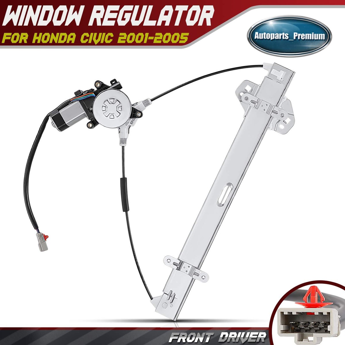 Ｎｏ．３ Honda Civic Coupe Cars And Trucks Power Window Regulator With