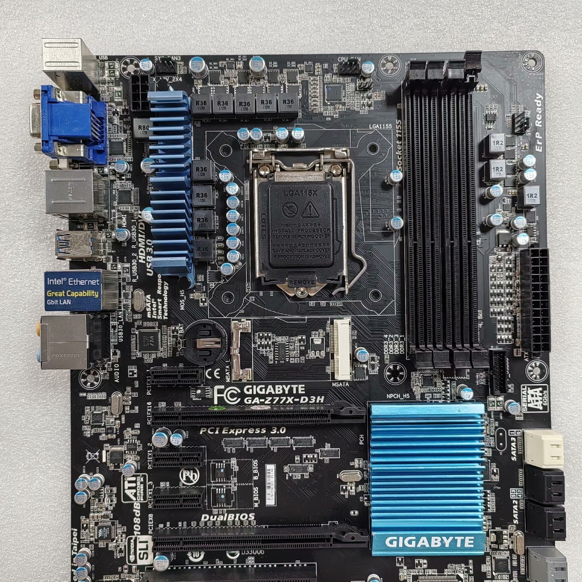 FOR GIGABYTE GA-Z77X-D3H DDR3*4 LGA 1155 32GB HDMI VGA DVI