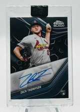 2023 Topps Chrome Black Base Autographs Zack Thompson Cardinals Rc Auto #CBA-ZT