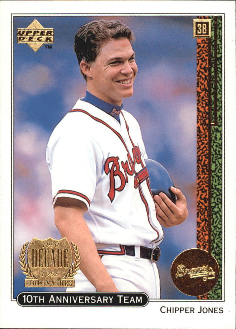 1999 Upper Deck 10th Anniversary Team #X4 Chipper Jones INSERT | eBay