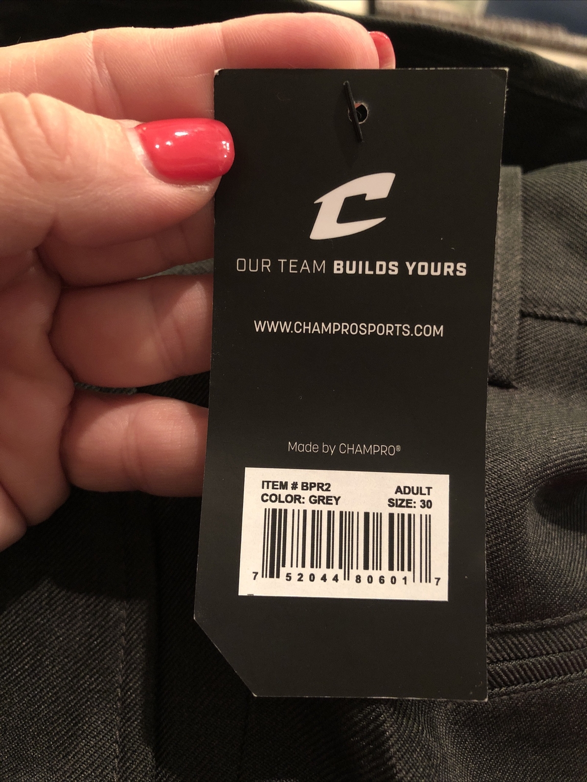 Champro The Field Baseball Umpire Pants Official UMP Pant Charcoal Gray