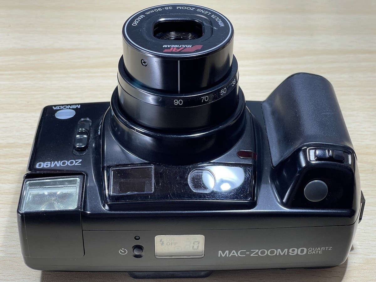 Minolta Mac Zoom 90 Quartz Date QD Black Point & Shoot Film