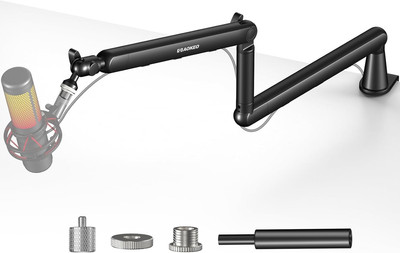 Mikrofonarm, AK-55 Schreibtisch Low Profile Mikrofonausleger Arm Ständer, geeignet für Blue Yeti