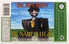Short's Brewing BONAFIDE LEGIT beer label MI 12oz STICKER